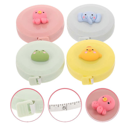 4pcs Body Measuring Tape Retractable Flexible Tape Measure for Body and Tailor V1263-JX-4169
