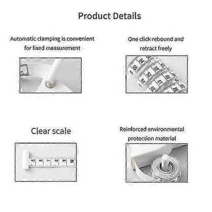 150cm/60inch Soft Body Measuring Tape Flexible Tailor Tape V1263-JX-4171