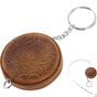 Mini Retractable Tape Measure Vintage Measuring Tape with Keychain Portable V1263-JX-4174