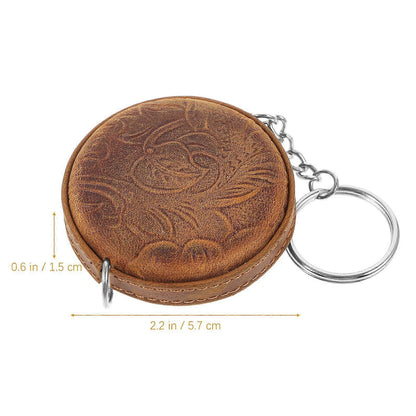 Mini Retractable Tape Measure Vintage Measuring Tape with Keychain Portable V1263-JX-4174