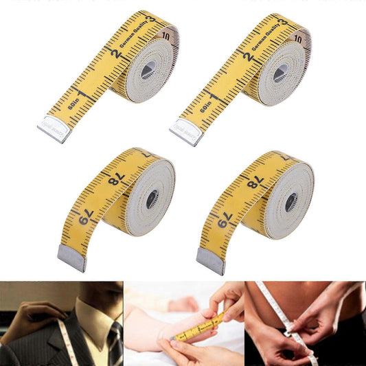 2 Pack Sewing Tape Measures 60inch Double Scale Soft Cloth Measuring Tape V1263-JX-4178