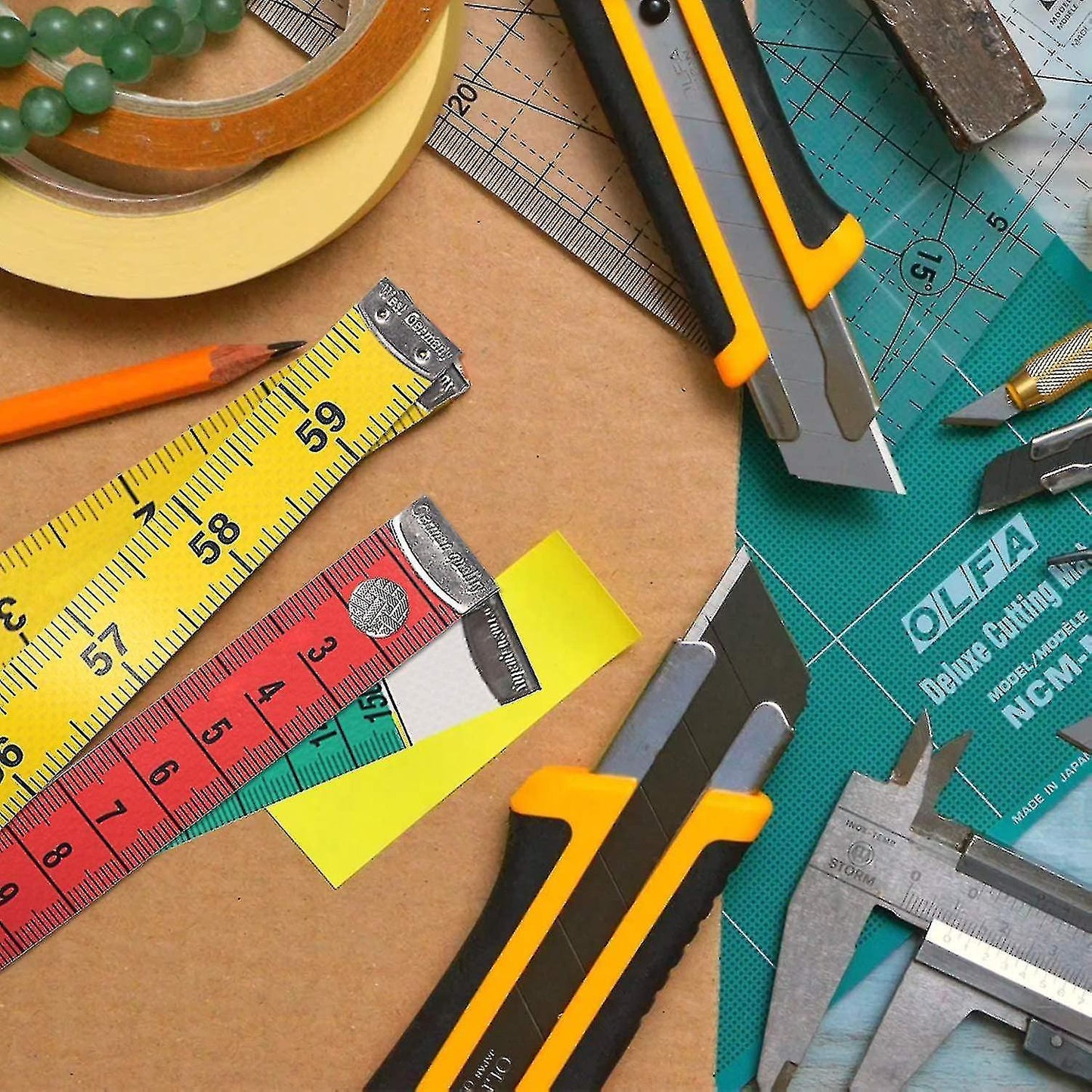 60in/150cm Soft Multicolor Tape Measure for Craft and Body Measuring V1263-JX-4179