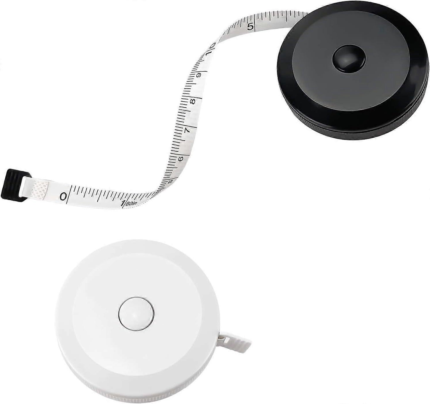 2pcs Fabric Tape Measure Retractable Body Measuring Tape Soft Sewing Tool V1263-JX-4181