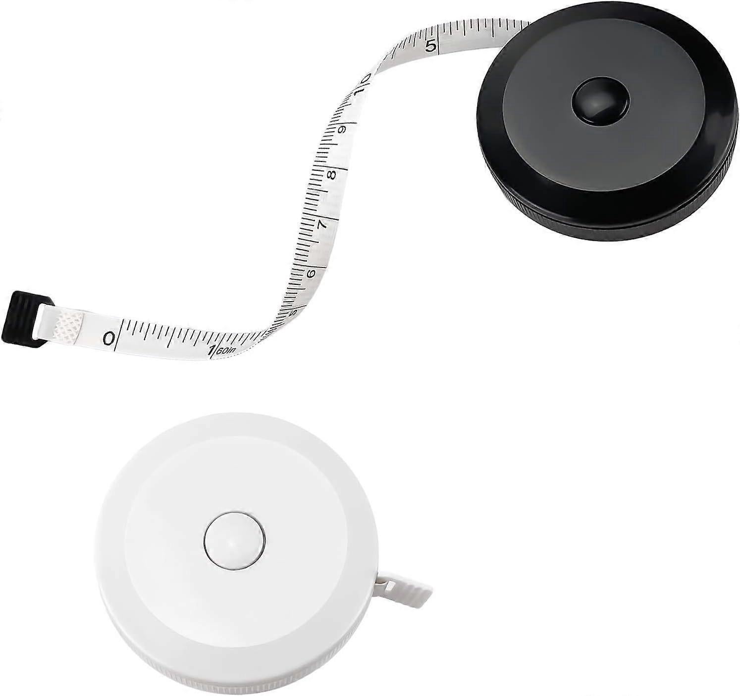2pcs Fabric Tape Measure Retractable Body Measuring Tape Soft Sewing Tool V1263-JX-4181