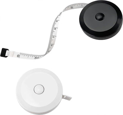 2pcs Fabric Tape Measure Retractable Body Measuring Tape Soft Sewing Tool V1263-JX-4181