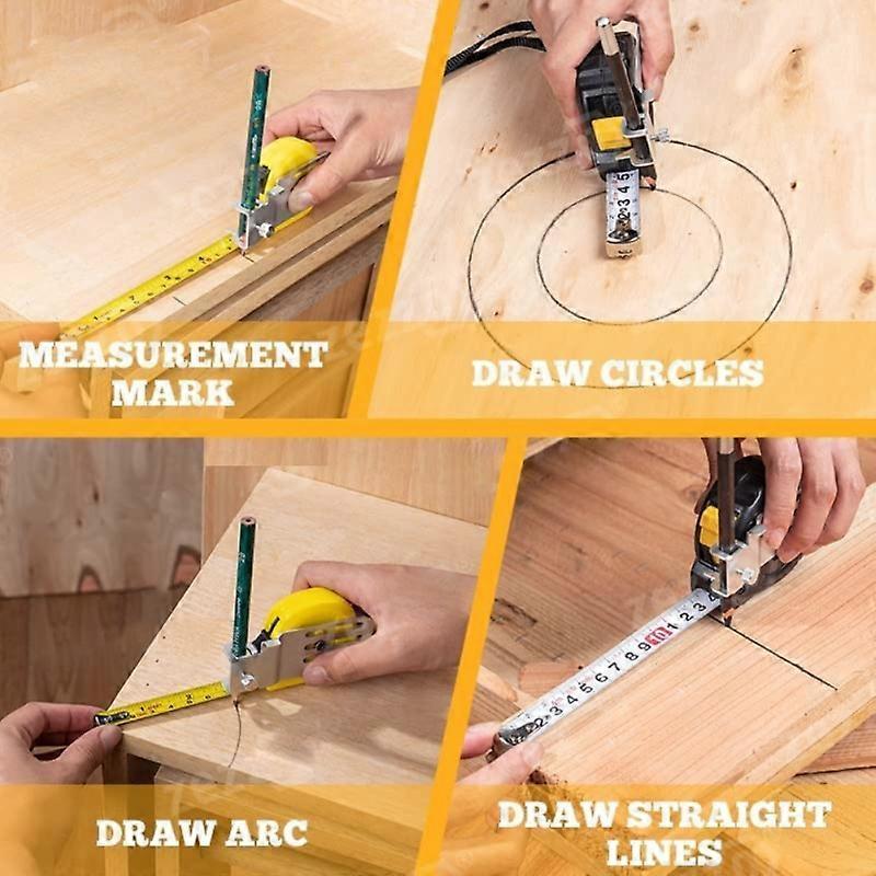 Tape Measure Positioner with Marking Aluminum Guide for Accuracy & Contour V1263-JX-4182