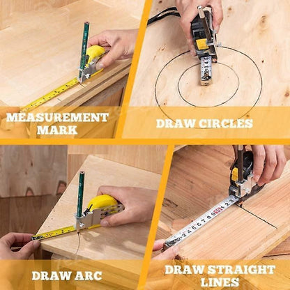 Tape Measure Positioner with Marking Aluminum Guide for Accuracy & Contour V1263-JX-4182
