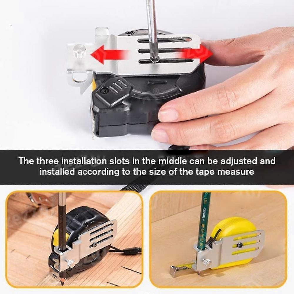 Tape Measure Positioner with Marking Aluminum Guide for Accuracy & Contour V1263-JX-4182