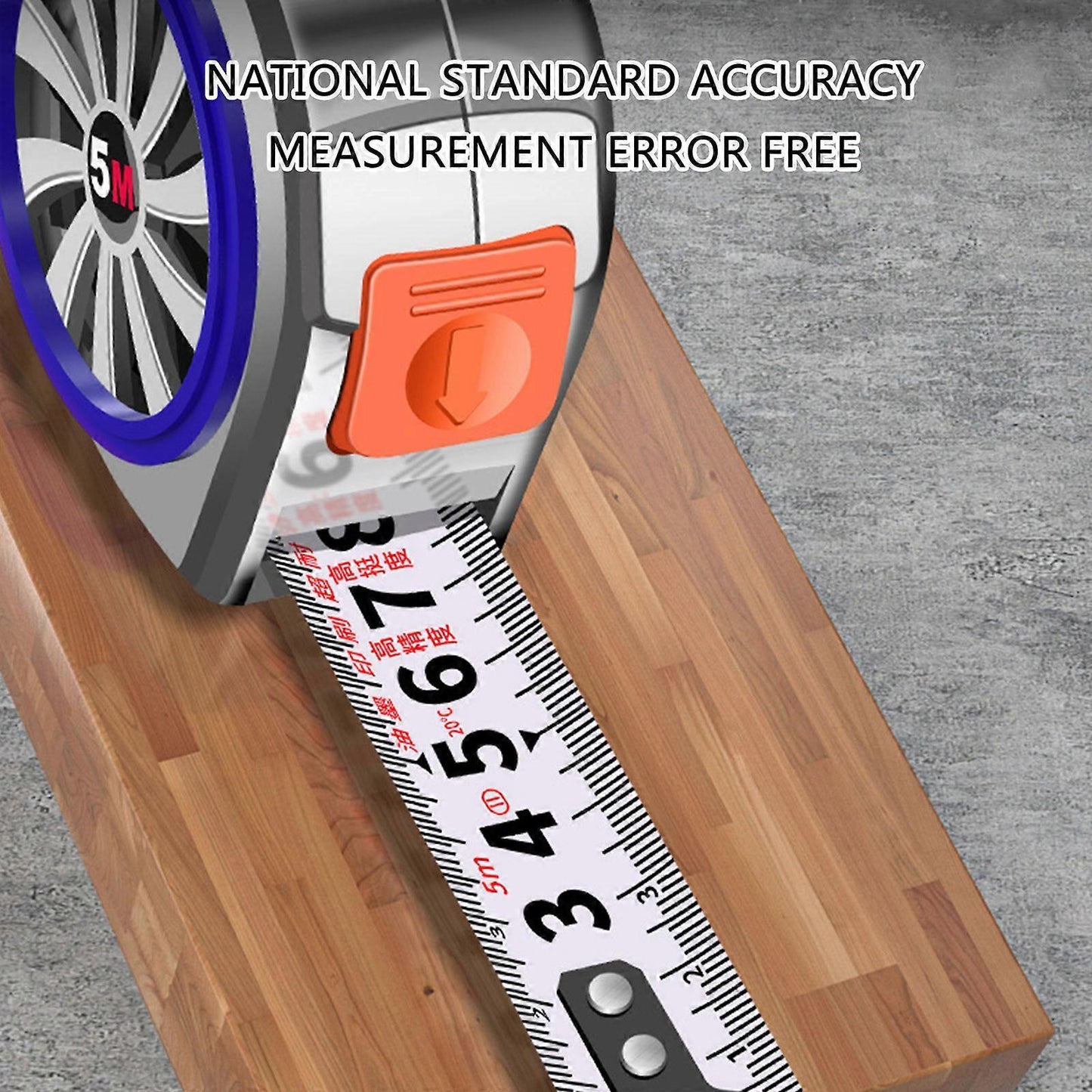 Waterproof Steel Tape Measure 9.8Ft / 16.4Ft Retractable Easy Read Ruler V1263-JX-4183