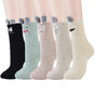 5 Pairs Fluffy Bed Socks for Women Winter Warm Cuddly Christmas Socks V1263-JX-4187