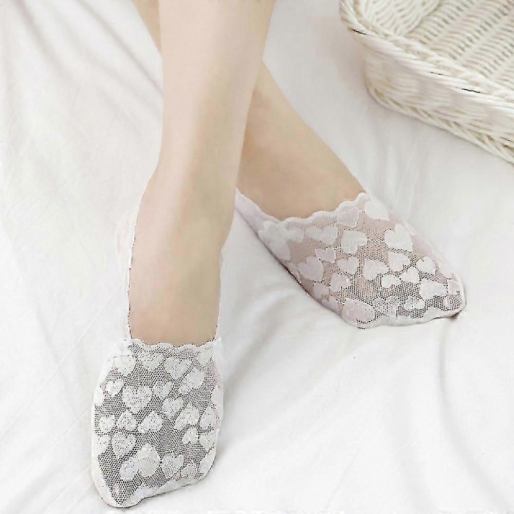 Lace Ballet Socks Transparent Low Non-Slip Breathable Socks for Women V1263-JX-4190