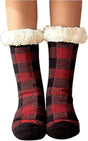 Women's Non-Slip Fluffy House Socks Thick Knitted Bed Socks Winter Warm Plush Socks V1263-JX-4193