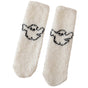 Women's Fuzzy Plush Socks Thick Winter Bed Slipper Socks Cozy Warm - White V1263-JX-4195