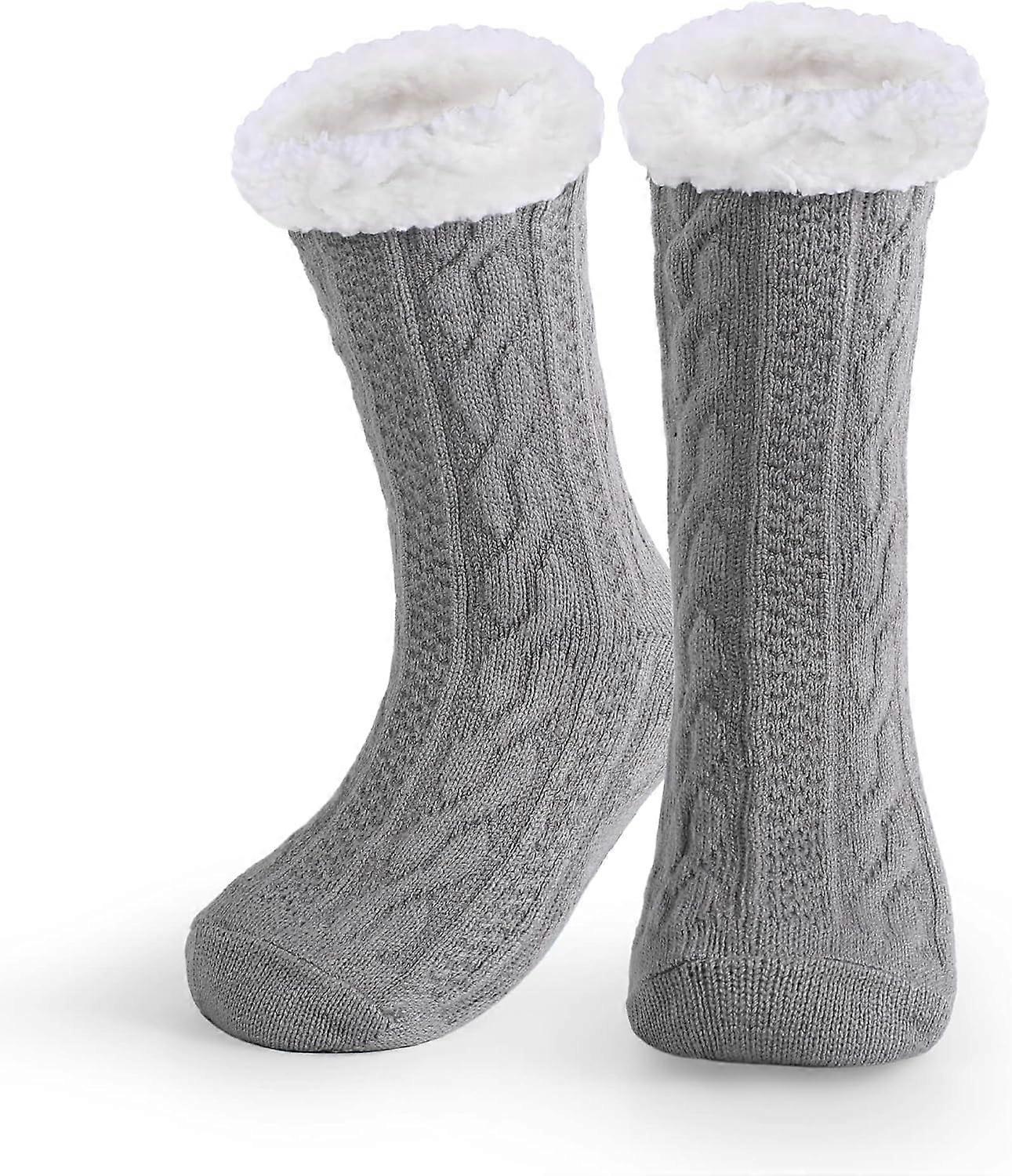 Men's Wool Slipper Socks Stopper Thermal Winter Warm Thick Socks V1263-JX-4198