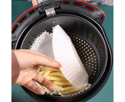 Fryer Liner Oil-proof Baking Pan Liner-White 20cm V1263-JX-420
