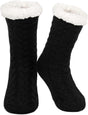 Women's Cuddly Hut Socks Soft Warm Indoor Fluffy Socks for Winter V1263-JX-4207