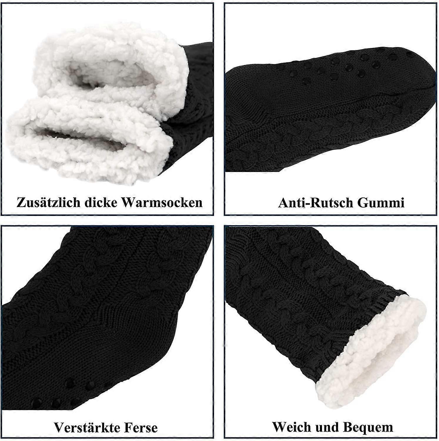 Women's Cuddly Hut Socks Soft Warm Indoor Fluffy Socks for Winter V1263-JX-4207