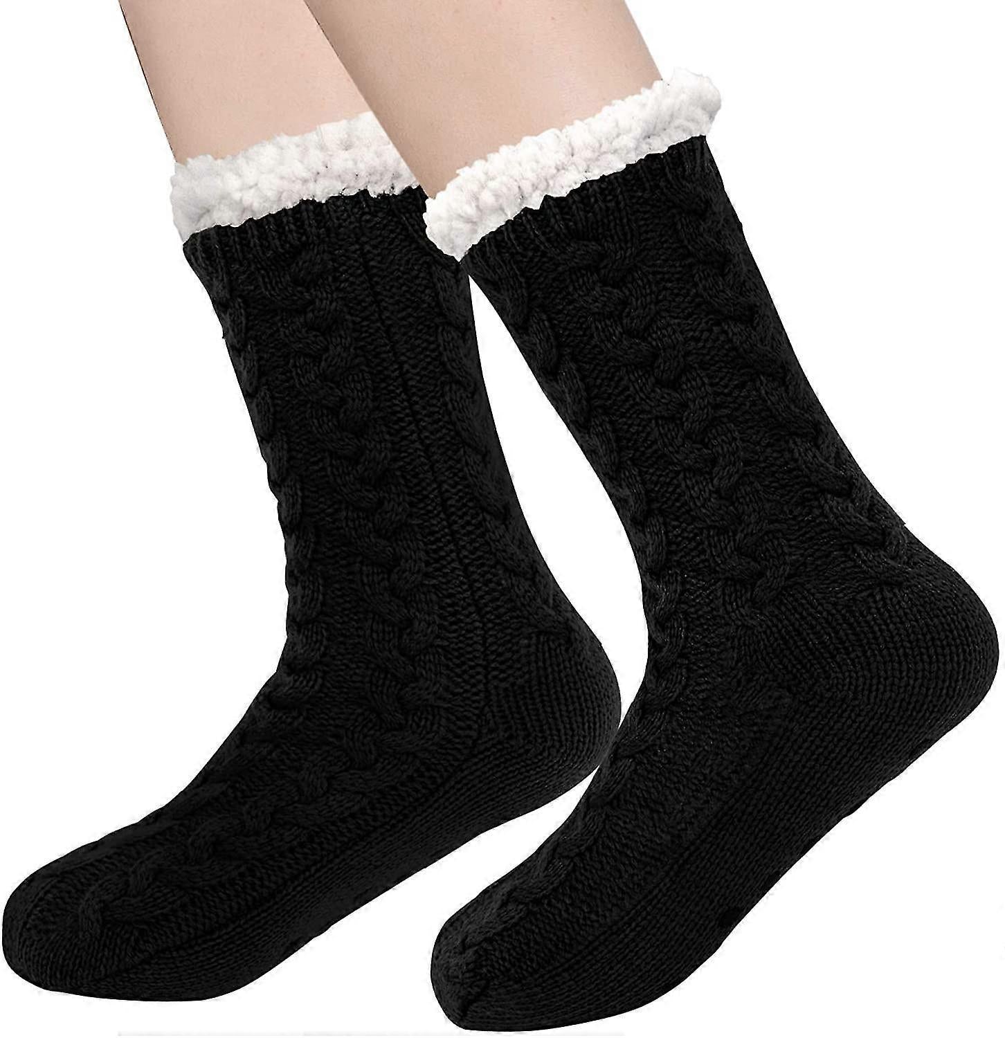 Women's Cuddly Hut Socks Soft Warm Indoor Fluffy Socks for Winter V1263-JX-4207