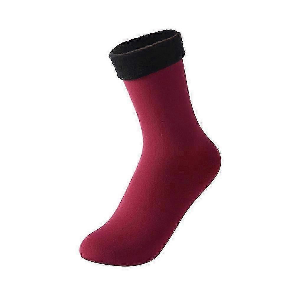 Women's Thermal Winter Socks Thick Fleece Snow Boot Warm Socks V1263-JX-4211