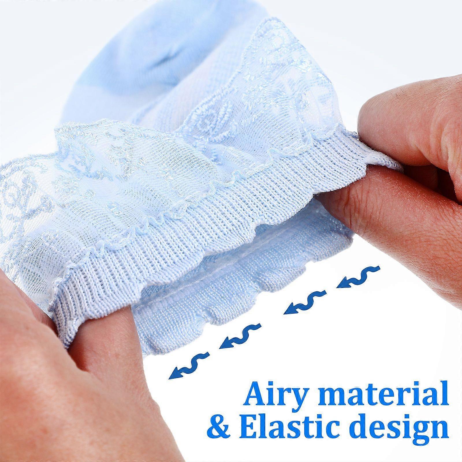 4 Pairs Girls Ruffle Lace Ankle Socks Thin Breathable Boot Dress Socks V1263-JX-4214