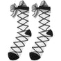 1 Pair Women's Mesh Bow Socks Net Cute Dress Ankle Socks with Bowknot V1263-JX-4216