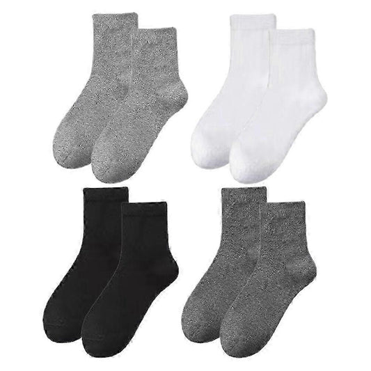 4 Pairs Mens Ankle Dress Socks Casual Sport Socks for Adult Daily Wear V1263-JX-4218