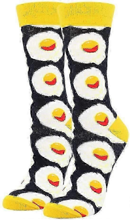Women's Cotton Novelty Print Socks Animal Food Pattern Cute Pack Socks V1263-JX-4220
