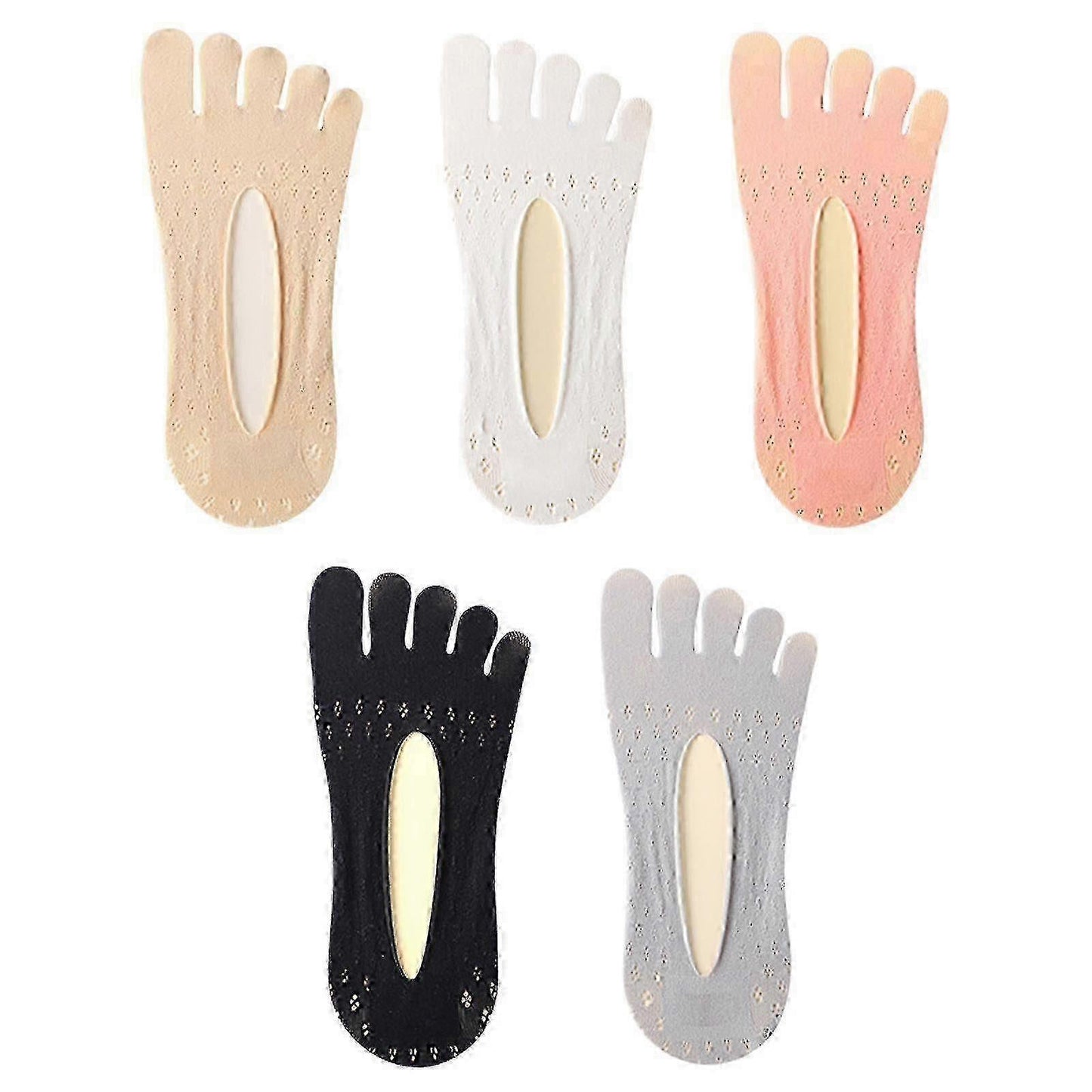 5 Pairs Orthopedic Compression Socks for Women Healthy Toe Design Socks V1263-JX-4225
