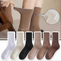 Women's Solid Color Ankle Socks Casual Breathable Summer Short Socks V1263-JX-4226