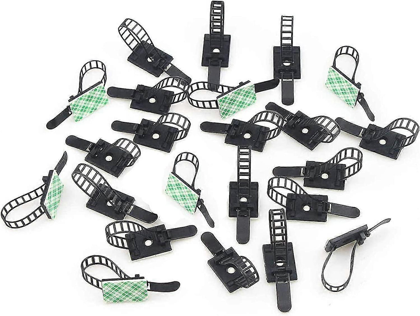 50pcs Adjustable Cable Clamps 3M Adhesive Cable Organizer Wire Holder Set V1263-JX-4228