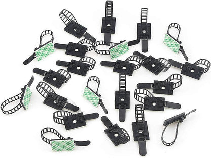 50pcs Adjustable Cable Clamps 3M Adhesive Cable Organizer Wire Holder Set V1263-JX-4228