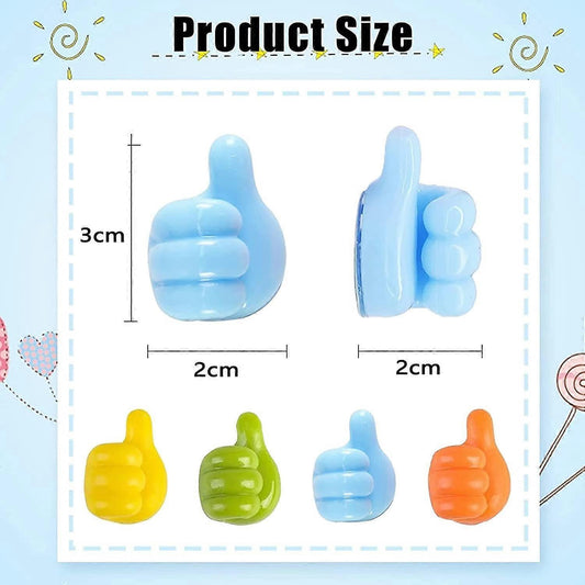 16pcs Cable Holders Thumb Gesture Hooks Desktop Wire Organizer Clips V1263-JX-4231