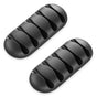 2pcs Black Cable Holders for Desk Cable Management Organizer V1263-JX-4235