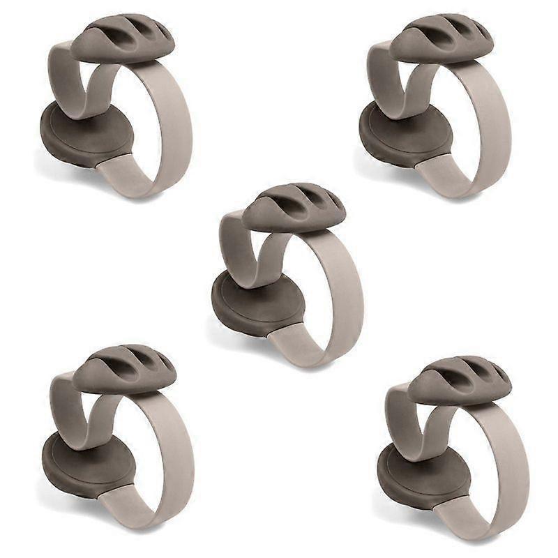 5pcs Cable Holders Non-Adhesive Wire Organizer Clips for Home & Office V1263-JX-4236