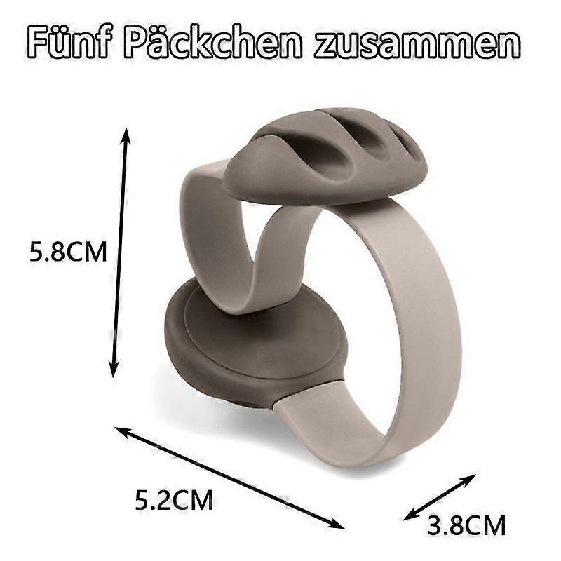 5pcs Cable Holders Non-Adhesive Wire Organizer Clips for Home & Office V1263-JX-4236