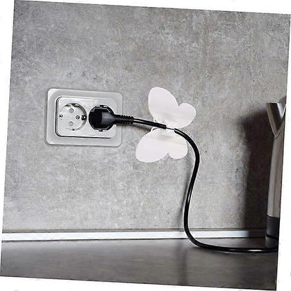 4pcs USB Cable Winder Clips Desk Cord Organizer Butterfly Wire Holder for Appliance V1263-JX-4238