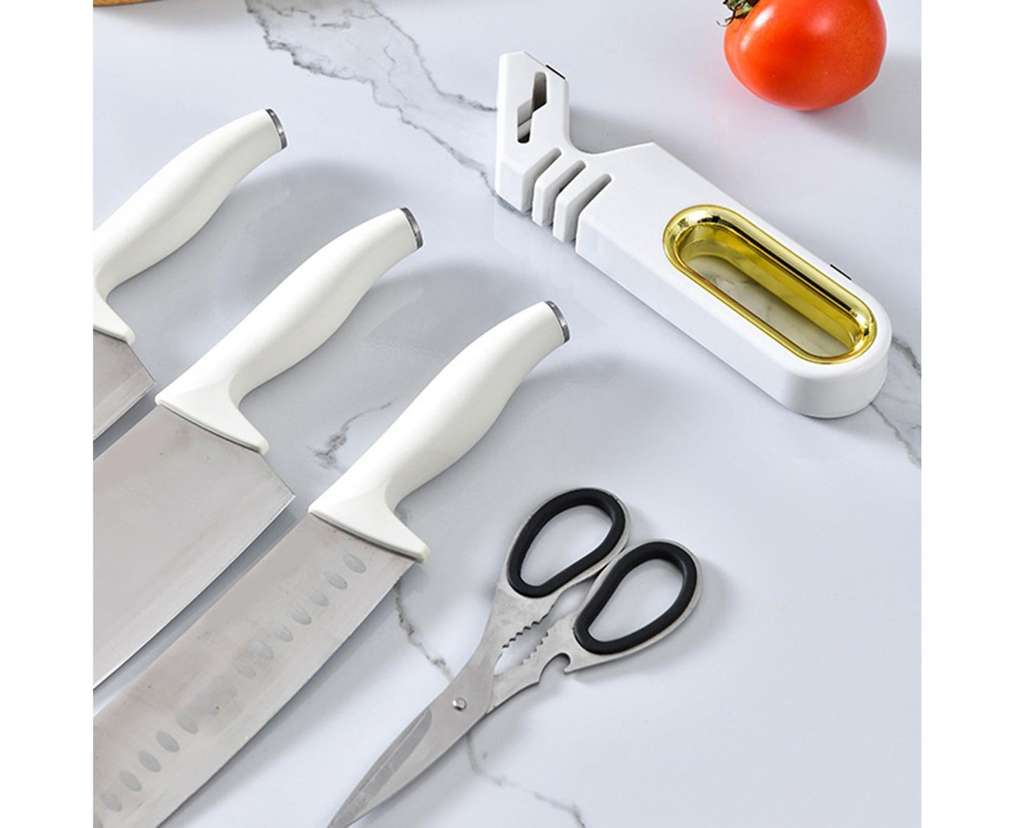Sharpening Stone Tungsten Steel Scissors Whetstone-White V1263-JX-424