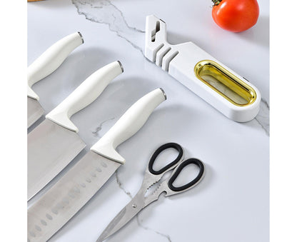Sharpening Stone Tungsten Steel Scissors Whetstone-White V1263-JX-424