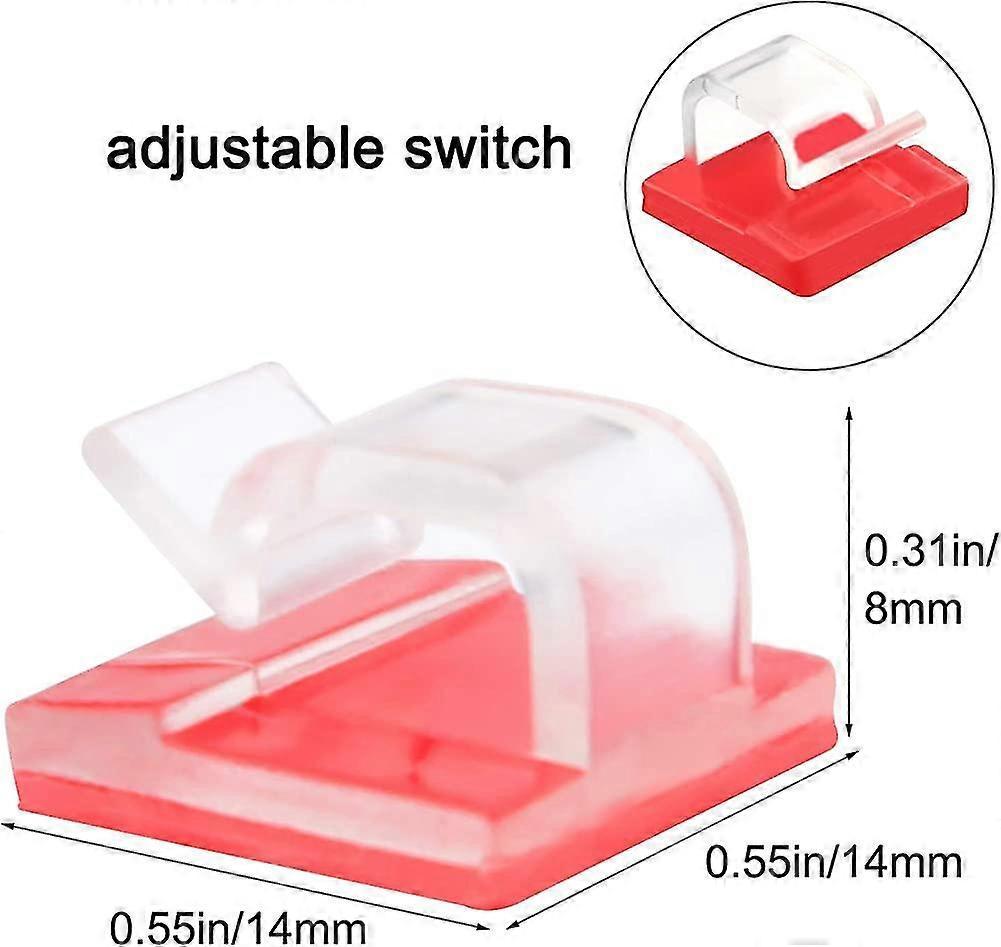 Self-Adhesive Cable Holder Set Wire Clips Cord Clamps for Cable Management V1263-JX-4241