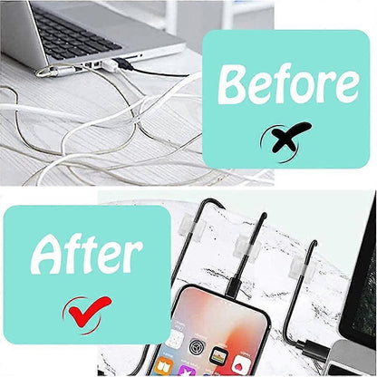 Self-Adhesive Cable Holder Set Wire Clips Cord Clamps for Cable Management V1263-JX-4241