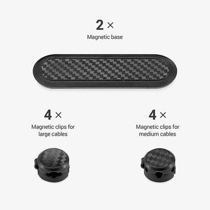 2pcs grip Cable Holders Black Cord Organizer for Desktop or Nightstand V1263-JX-4243