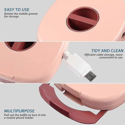 3pcs Cable Winder Cable Ties Cable Organizer for USB Headphones Cord Management V1263-JX-4246