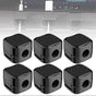 6-Pack Black grip Cable Clips Desk Organizer Adhesive Wire Holder V1263-JX-4248