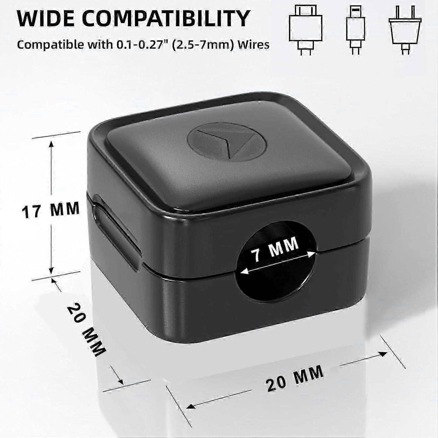 6-Pack grip Cable Clips Desk Organizer Strong Adhesive Cord Holders for Home V1263-JX-4250