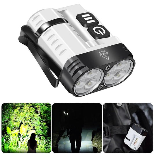 LED Hat Clip Flashlight Waterproof Pocket Torch for Camping and Outdoor Use V1263-JX-4252