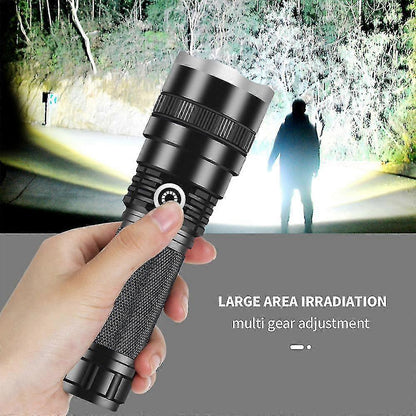 Bright Tactical LED Flashlight Rechargeable Torch for Outdoor and Emergency V1263-JX-4259