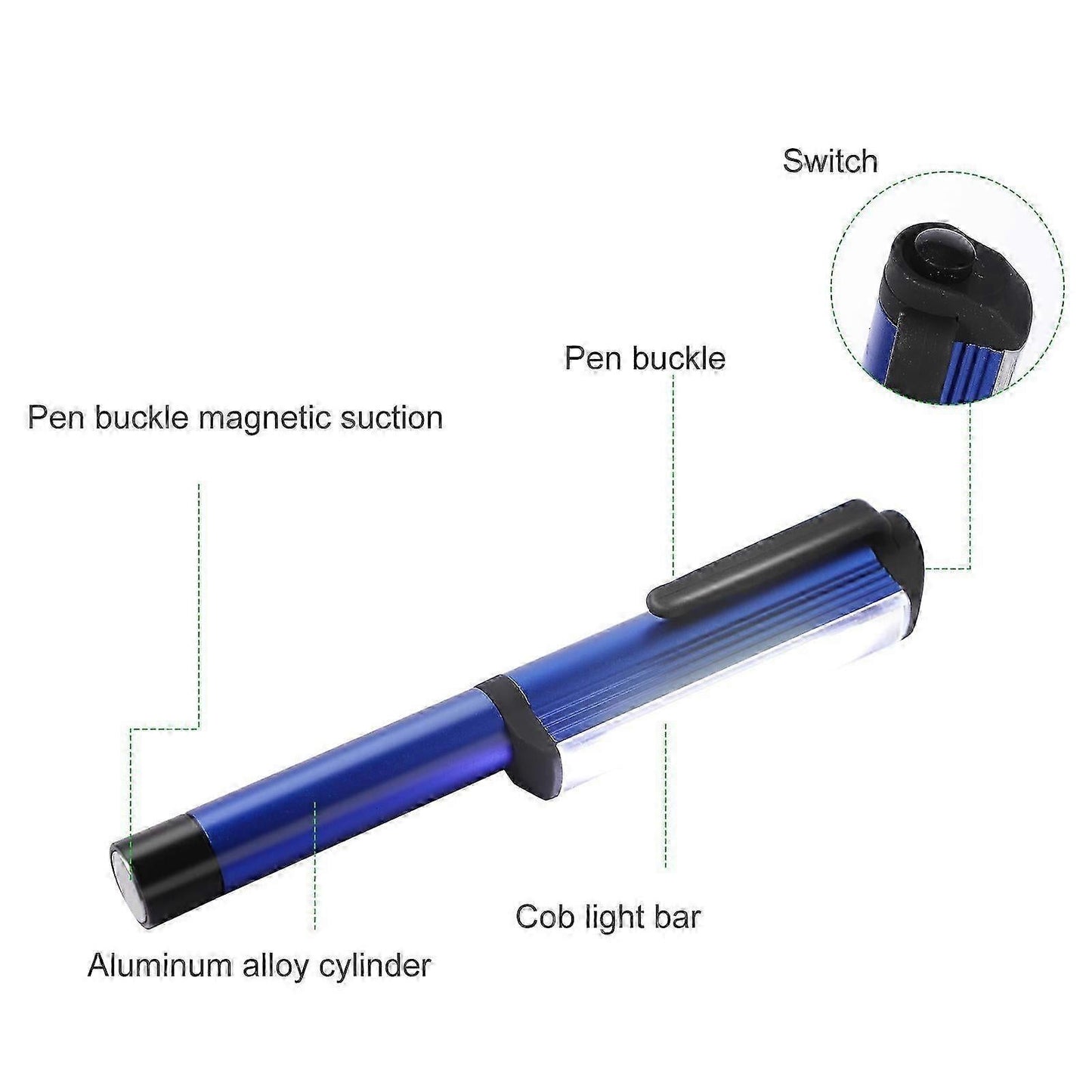 Pen Light Flashlight 1000 Lumens LED Work Torch for Inspection or Emergency V1263-JX-4260
