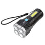 Rechargeable LED Flashlight Multi-Function Outdoor Tactical Torch Light V1263-JX-4262