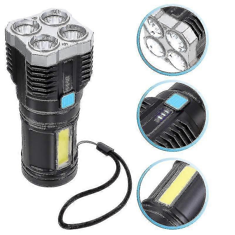 Rechargeable LED Flashlight Multi-Function Outdoor Tactical Torch Light V1263-JX-4262