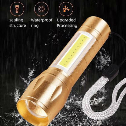 Super Bright LED Tactical Flashlight Zoomable Rechargeable with Multiple Modes V1263-JX-4265